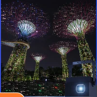 outdoor laser light dynamic starry sky projection lamp full color firefly projection tree lamp scenic spot lighting project