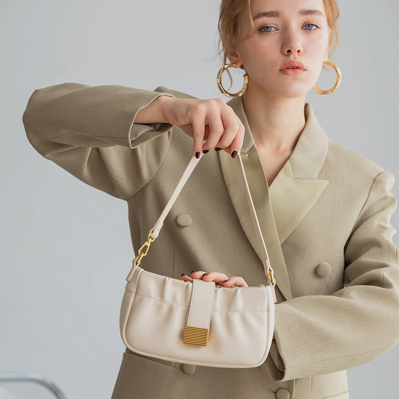 VENOF Women's Mini Bags Fashion Wrinkle Soft Leather Shoulder Crossboday Bags High Quality Purses And Handbags For Women 2022