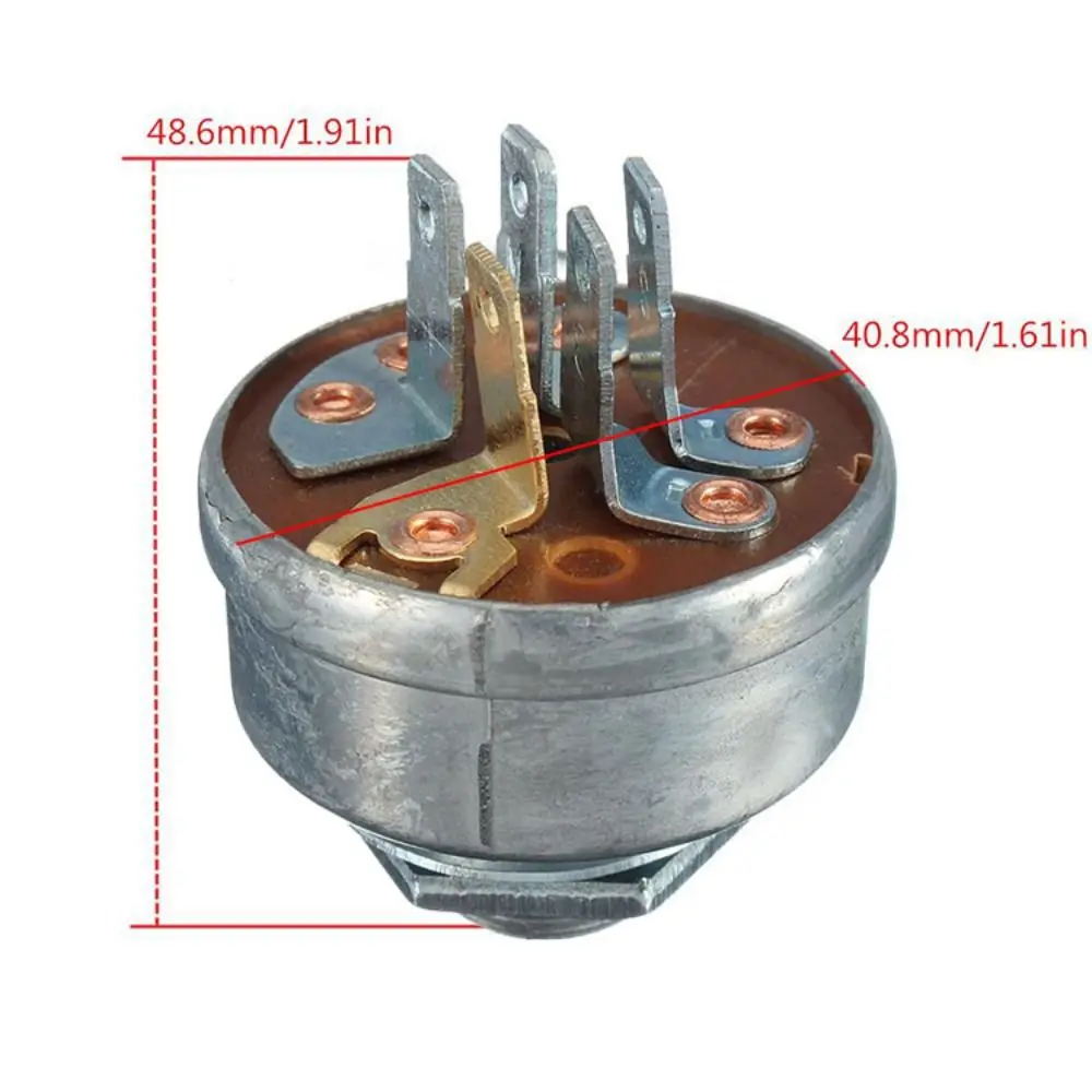 Прочный 5-контактный переключатель зажигания с 2 ключами 725-0267 725-0267A для