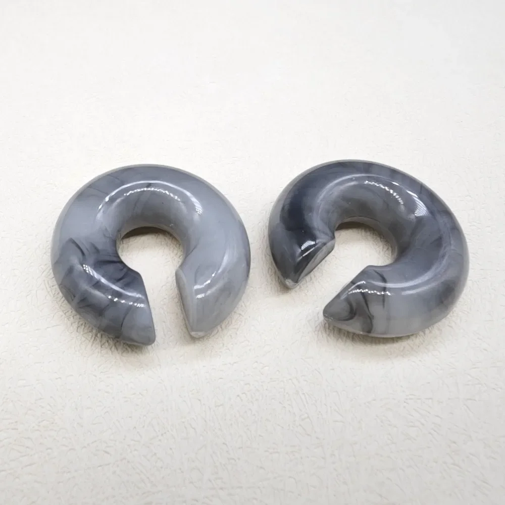 Серьги клипсы Dawndesslo акрил круглые