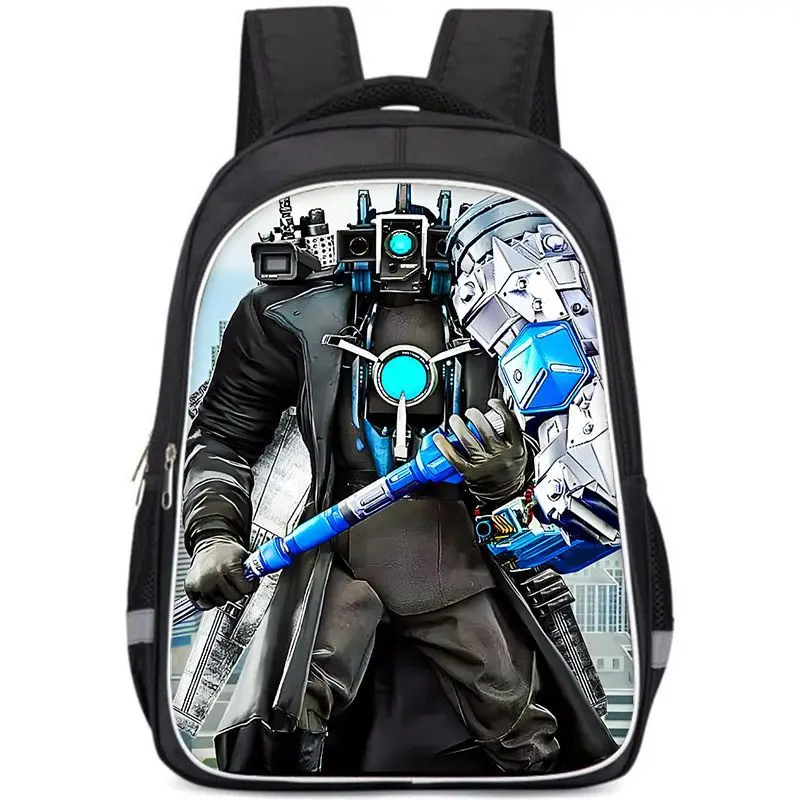 

Skibidi Toilet Backpack Cartoon School Backpack For Boys Titans Cameraman Camera Man Tv Man Titans Speakerman Lunch Bag Box