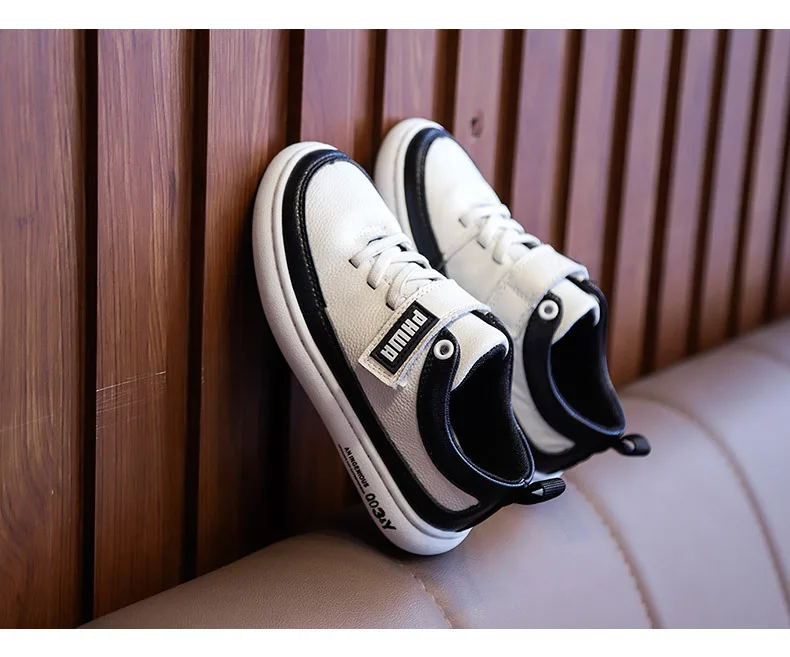 Дышащая обувь из натуральной кожи 1 пара детские кроссовки спортивная дешевая