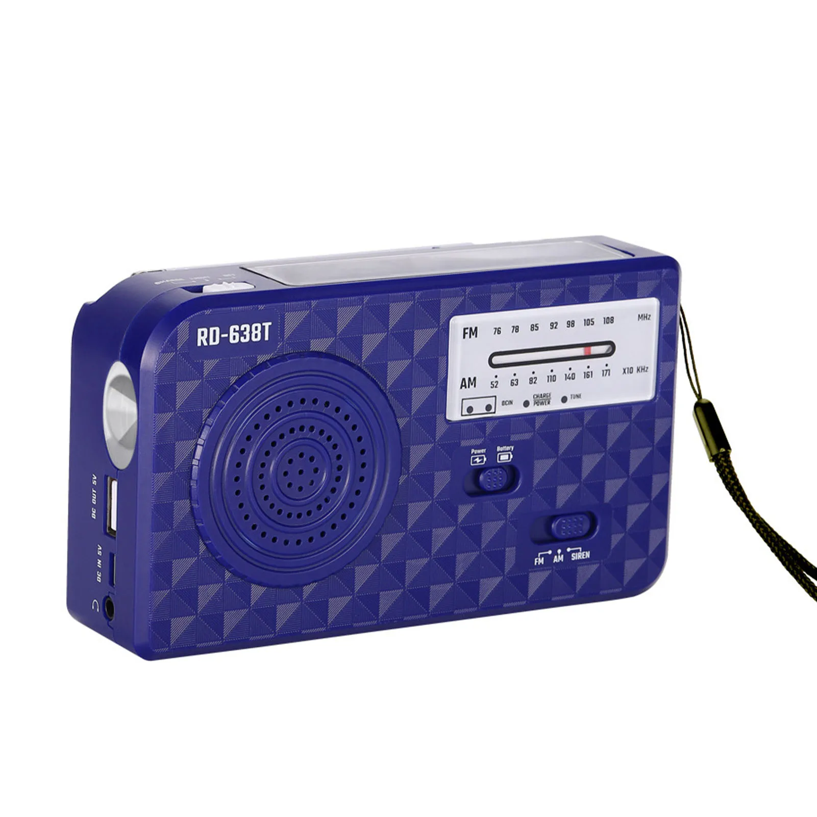

Emergency Weather Radio With AM/FM Portable Solar Radios Weather Radio With AM/FM 5 Ways Powered Solar Hand Crank Radio With USB