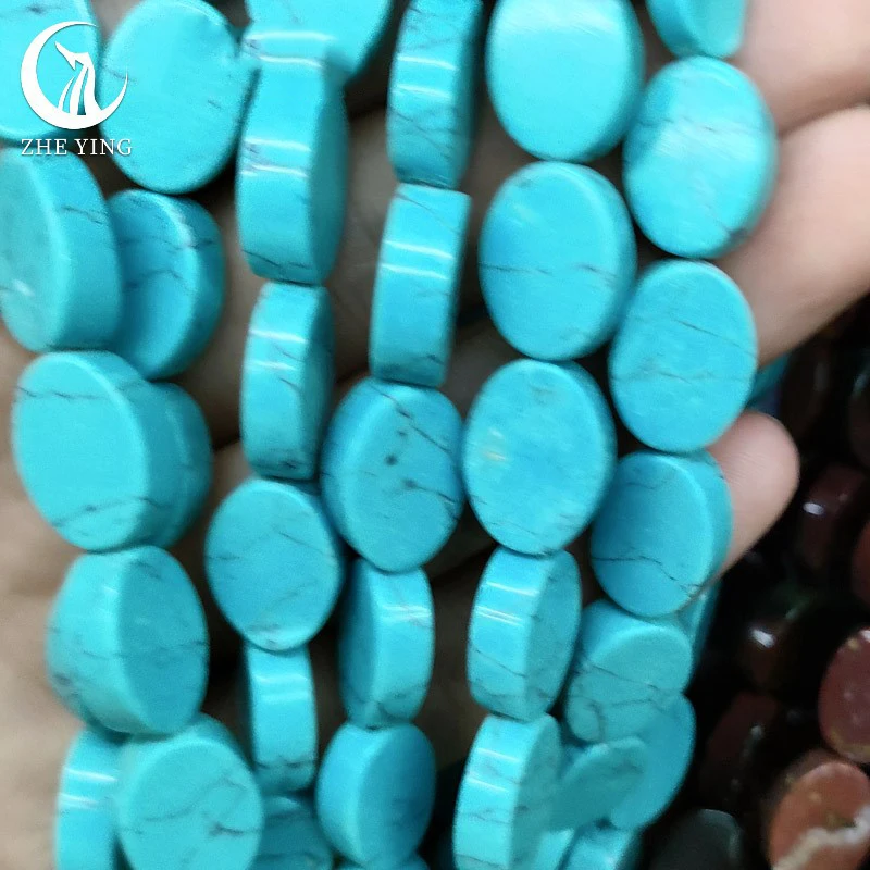 

28pcs/lot Natural Blue Turquoises Stone Beads Lava Agates Tiger Eye Loose Spacer Beads for Jewelry Making DIY Bracelet Necklace