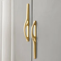 kkfing new kitchen cabinet door handles nordic light luxury zinc alloy furniture handle wardrobe cupboard door pulls hardware