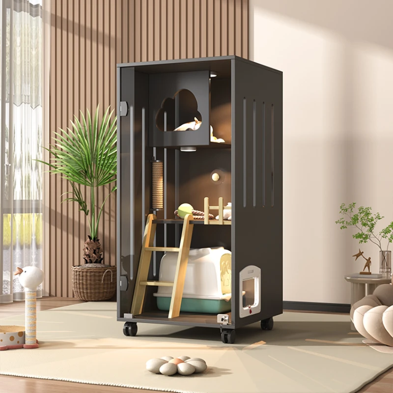 

Solid Wood Cat Villa Cat Cage Household Indoor Super Large Free Space Cat House Cat Nest Cat House Cat Cabinet Cat Villa