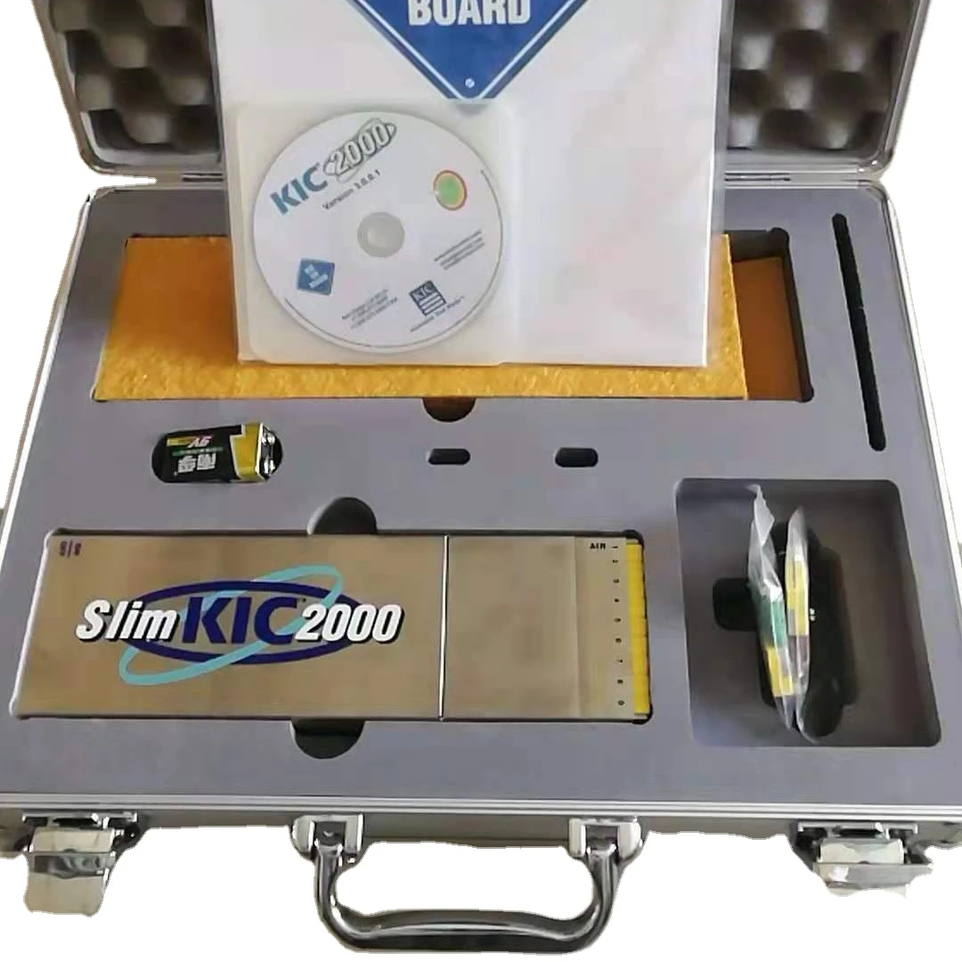 Высококачественный 9-канальный тонкий термопрофиль kic 2000 SMT для духовки kic2000