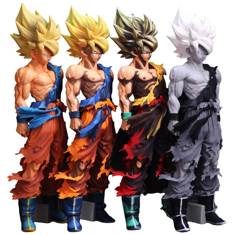 

36CM Anime Dragon Ball Z Manga Color Goku Large Furniture Decoration Toys Gift Doll Action Figure Collection Gift Super Saiyan