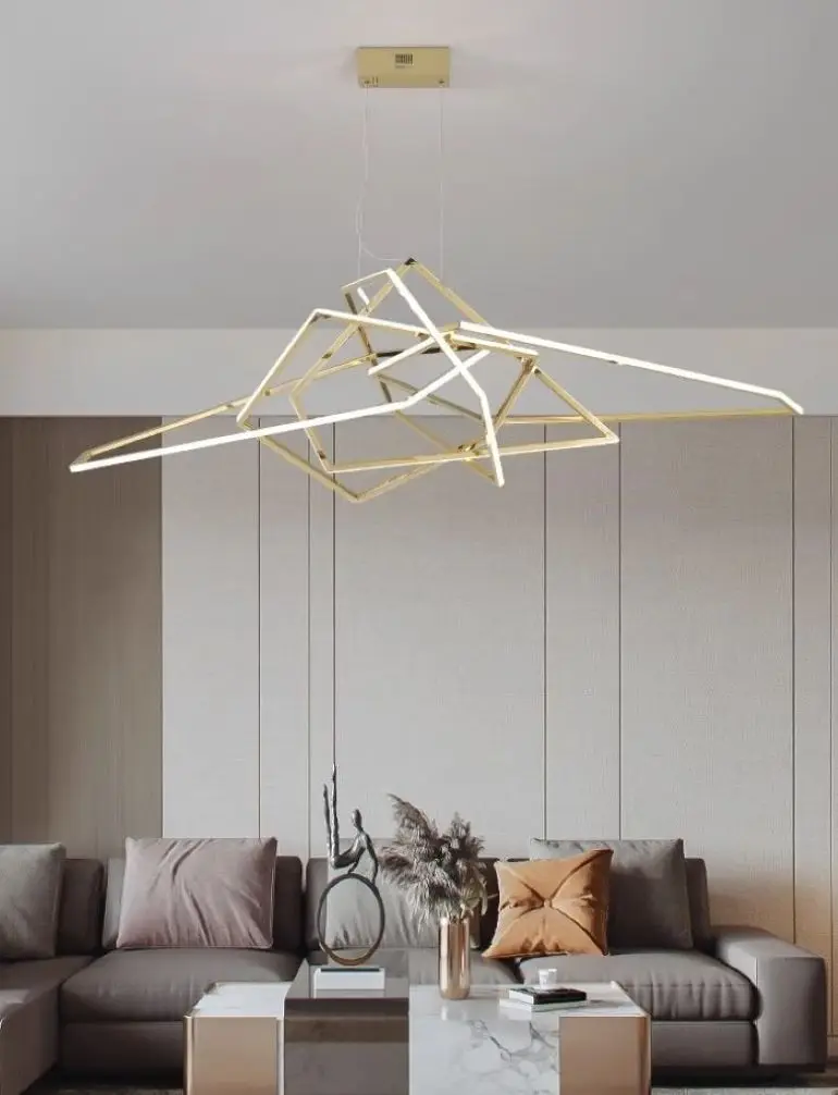 Современная декоративная Геометрическая Люстра для гостиной креативная
