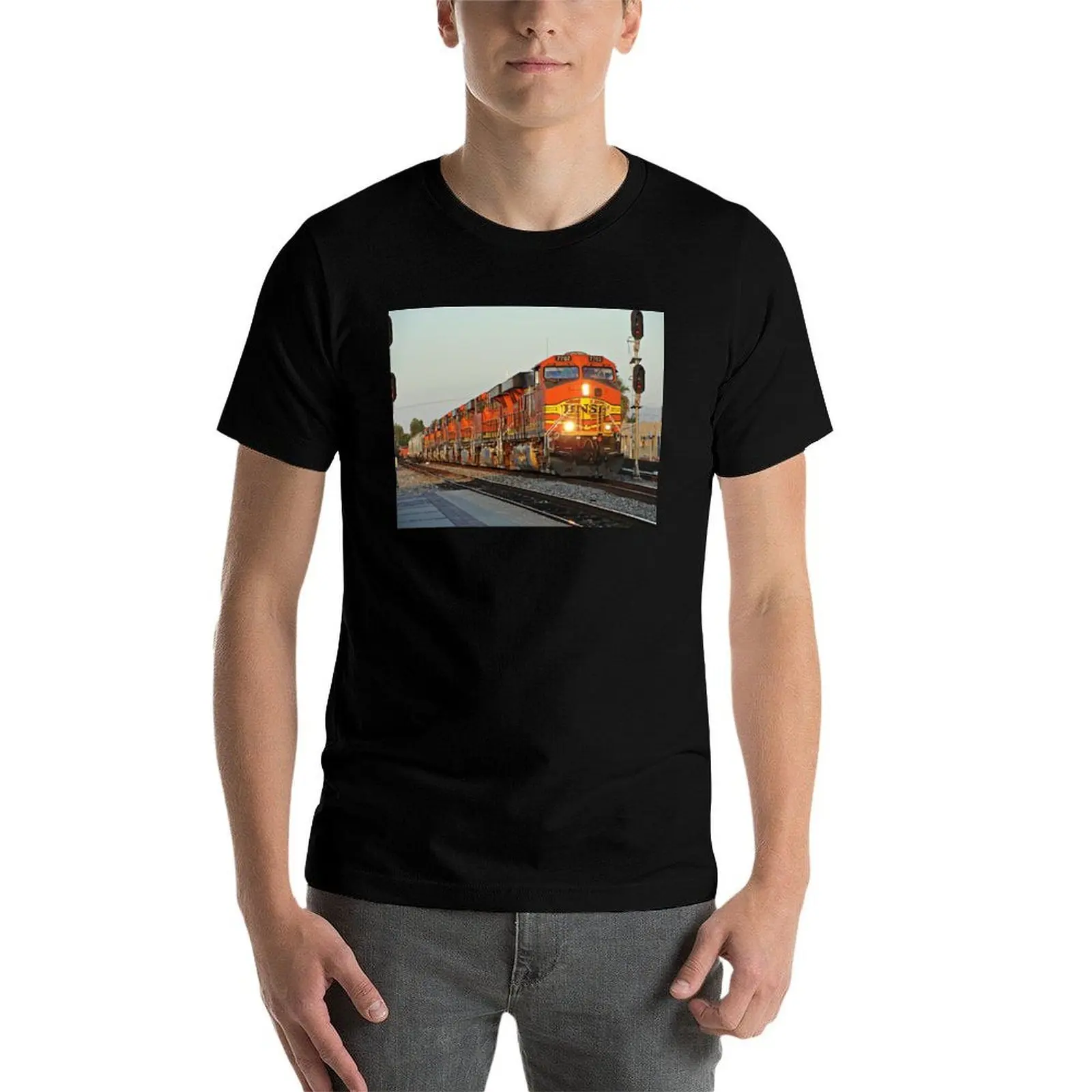 Фото BNSF #   Футболка 7702 из коллекции Fullerton, большой размер, свободного кроя, повседневная. №4