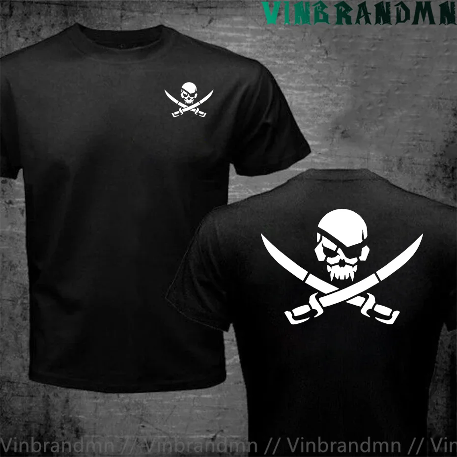 Fashion Pirate Skull Logo Print Funny T Shirt Man Women Cotton T-Shirt Hip Hop Loose Tee Clothes Casual Clothing Tops Streetwear