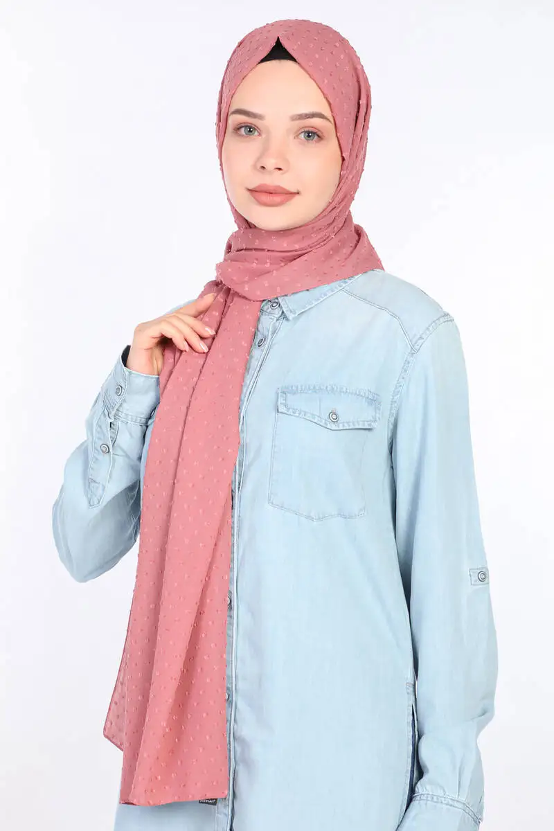 

Miray Pıtpıt Chiffon Shawl Color Rose