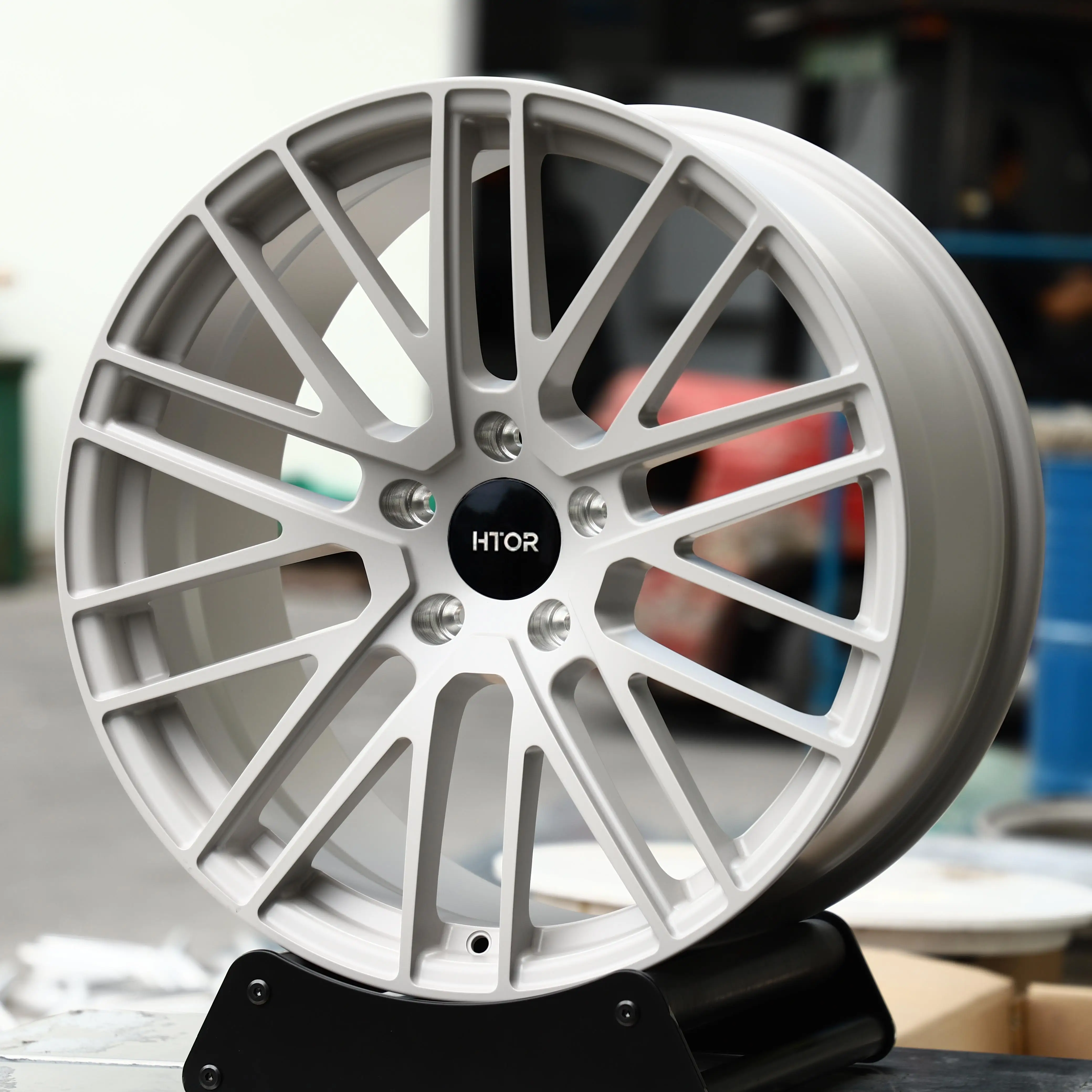 Фото Кованые диски JT Custom 21x10 22x10.5 23x11.5 5x112 5x130 с вогнутым дизайном, матово-серебристые, для Cayenne, Panamera, Taycan, 9. №2