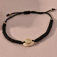 multicolor fashion bracelet pottery clay shell handmade bracelet fashion beach ins jewelry