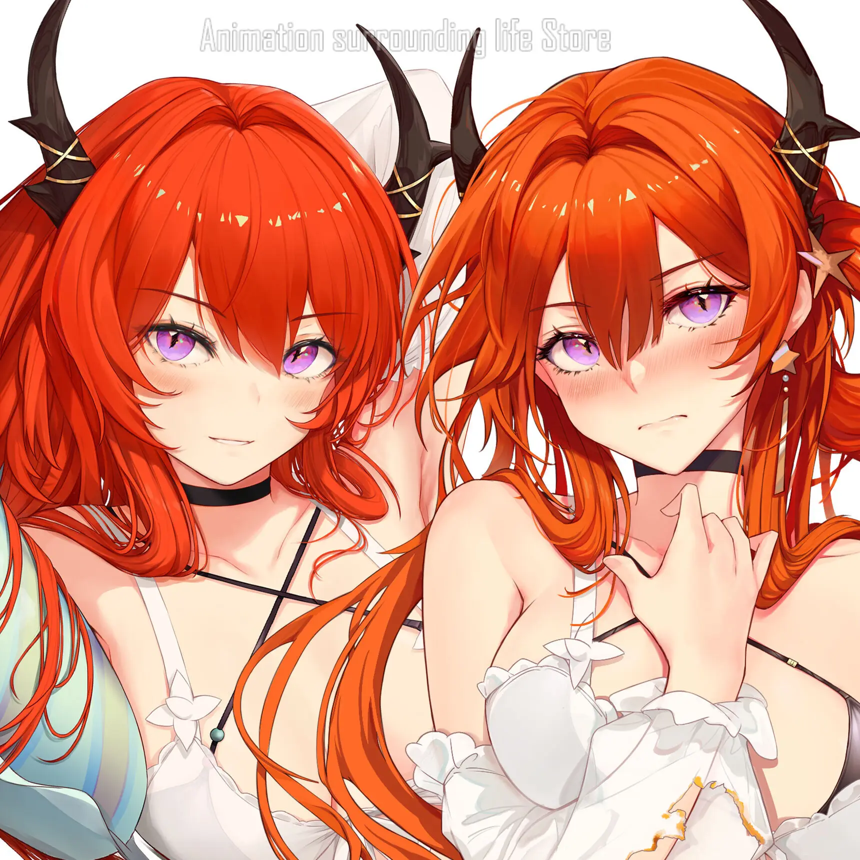 Декор аниме наволочка Arknights Surtr Dakimakura Waifu 2-сторонний принт обнимающая подушка для