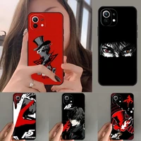 persona 5 take your heart phone case for xiaomi redmi k40 k30 k20 10 x 9 8 7 6 a c t s pro plus extreme k50 gaming go soft cover
