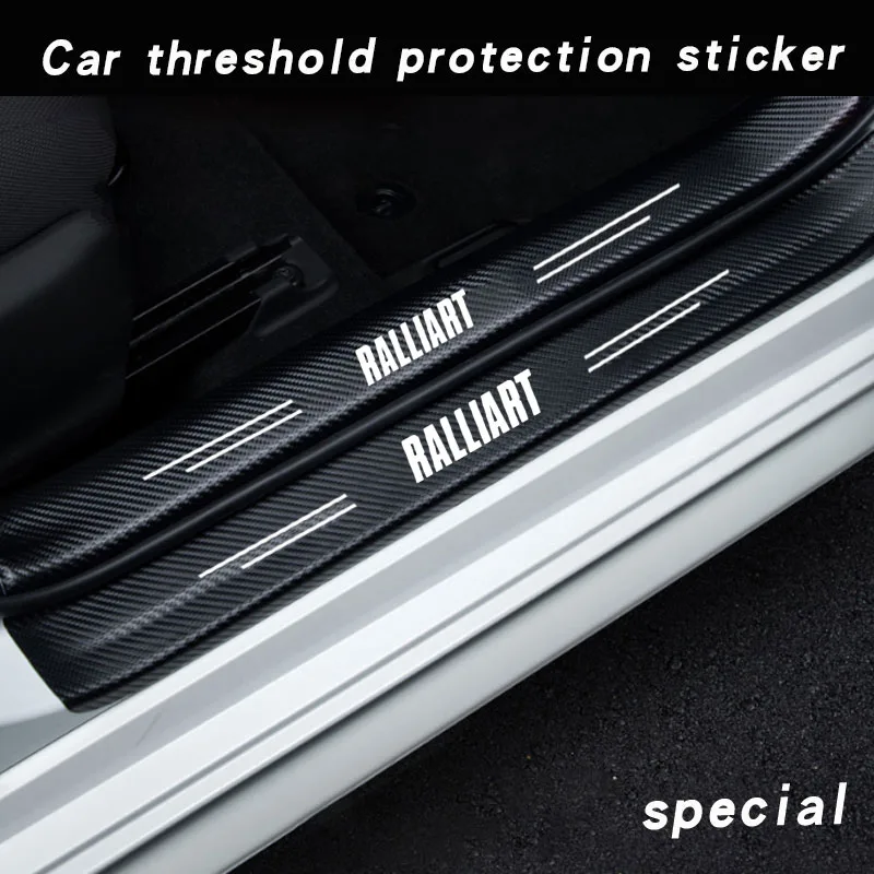 Наклейка на бампер автомобиля из углеродного волокна против царапин