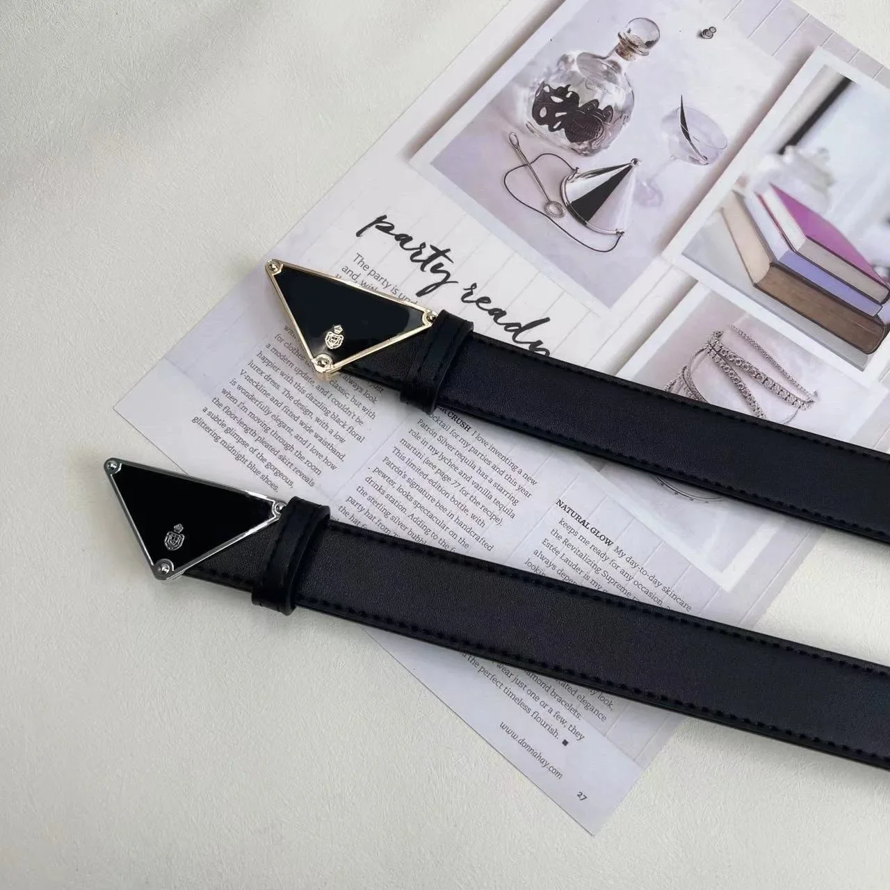 2024 Роскошный Дизайнерский Женский Кожаный Ремень С P-образной Застежкой