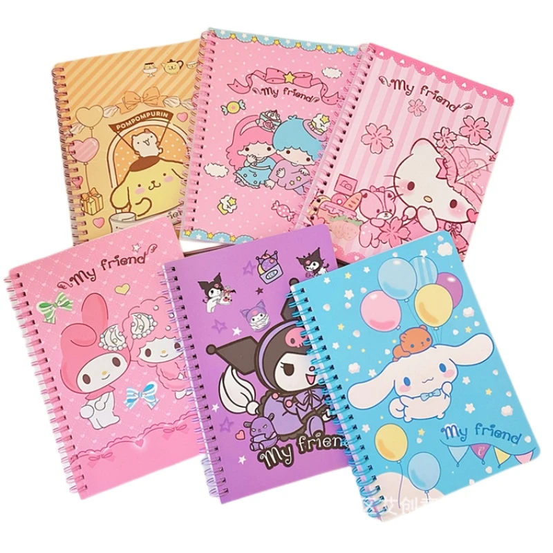 

Sanrios Littletwinstars Kuromi Cinnamoroll My Melody Pompom Purins Hellokittys Anime Cute Cartoon Notebook Kawaii Coil Notepad