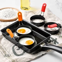 thickened fried egg mold creative anti scalding egg ring iron mould omelette model stainless steel omelette set kitchen tools