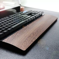 walnut wooden mechanical keyboard wrist rest pad with anti slip mat ergonomic palmrest gaming support hand pad 60 87 104 keys