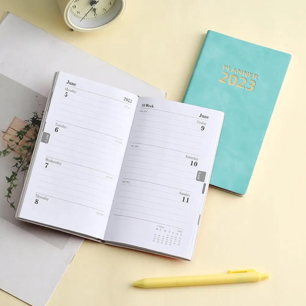 

Популярный блокнот с расписанием, легкий блокнот с расписанием на английском языке, содержание на 2023, ежедневник, A6 Блокнот-календарь, подарок