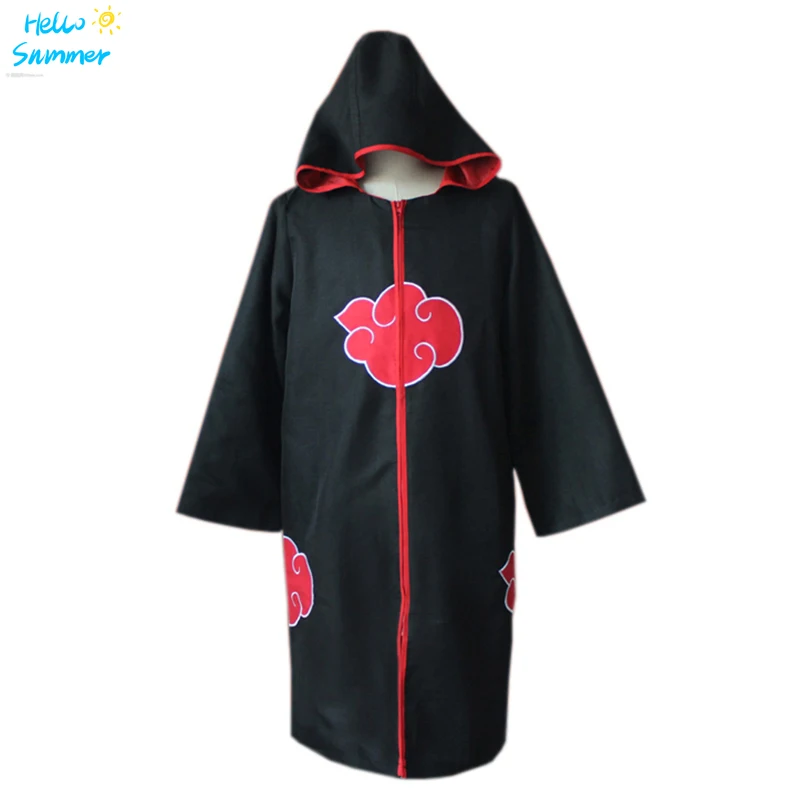 

Halloween Akatsuk Cloak Hooded Adult Children Uchiha Tobi Costume Obito Birthday Party Cosplay Men Kids Dress
