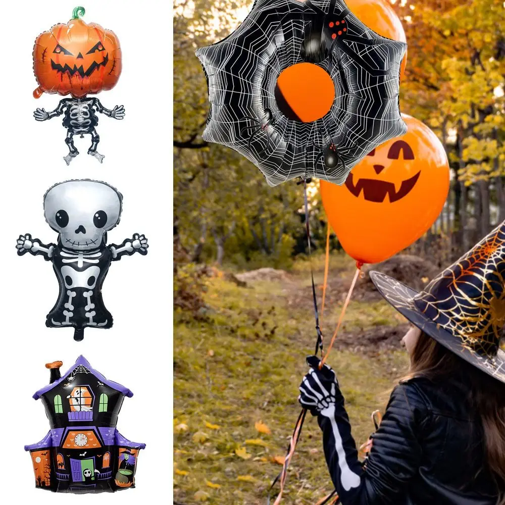 

Inflatable Halloween Foil Balloon Aluminum Film Party Props Inflatable Balloon Pumpkin Ghost House Kids Toy Halloween Balloon