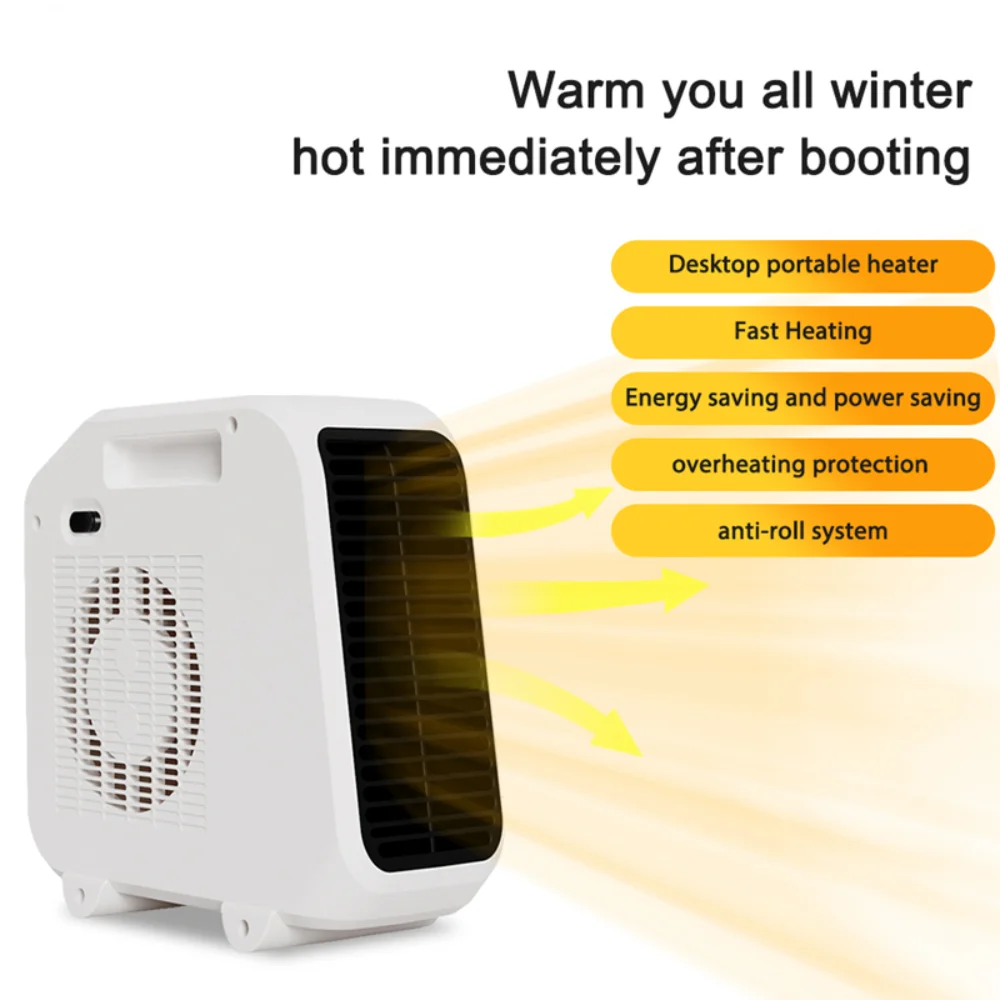 

1800W Portable Heaters Electric Mini Heater Fan Winter Warmer Heating Overheat Protection Quiet Warm Air Blower Home Supplies