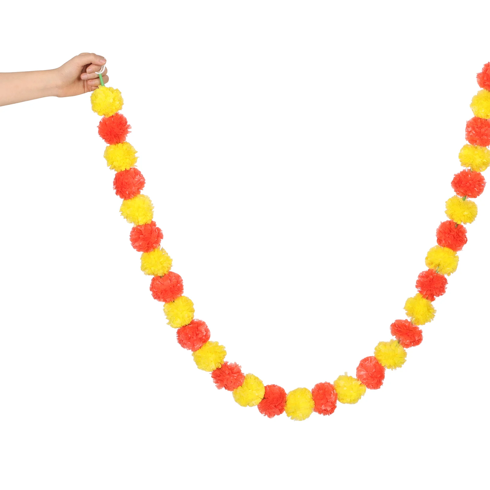 День мертвых украшения для комнаты Pooja рядные светильники гирлянды из календулы