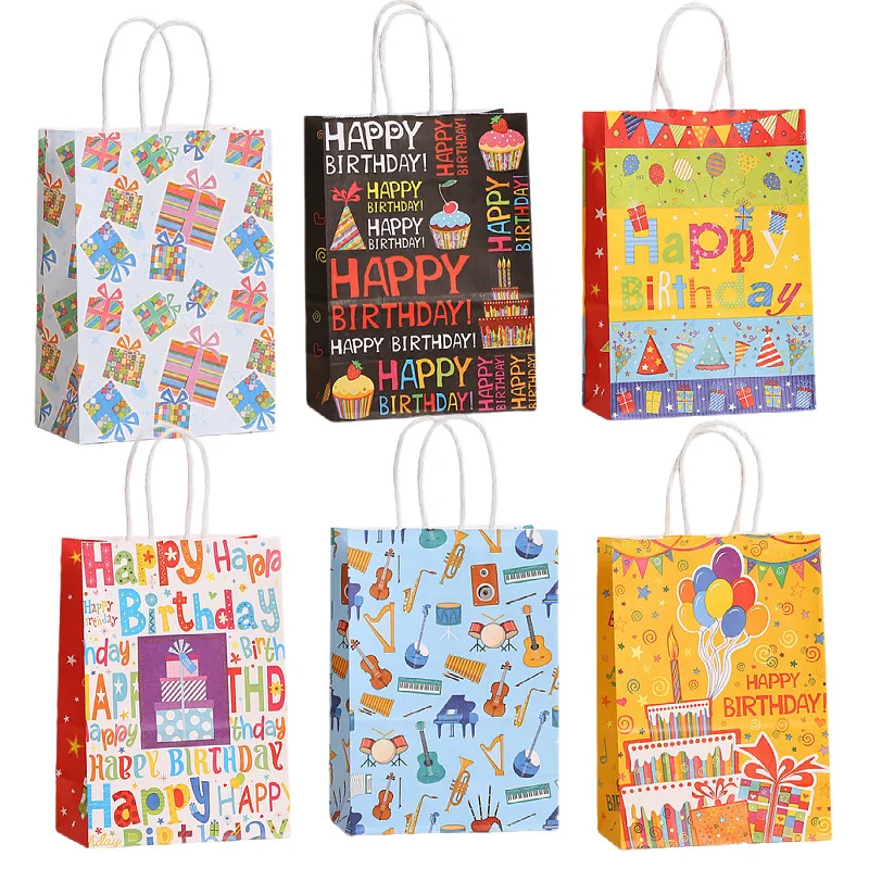 

Набор подарочных пакетов из бумаги 6 шт.