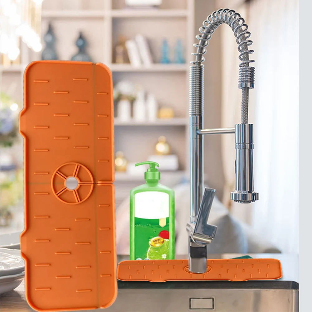 

Силиконовый коврик для раковины с защитой от брызг