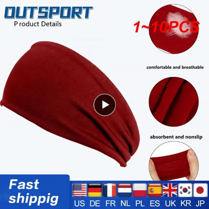 

1~10PCS Headbands for women mens headband Sport grip tape Sweatband For Tennis para gym