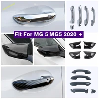 accessories door pull doorknob handle rearview mirror shell protect decor cap cover trim for mg 5 mg5 2020 2021 exterior refit