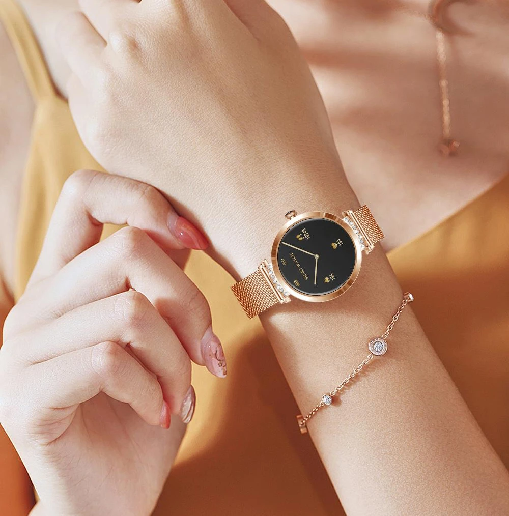 Original NY22 Smart Watch Women Sports Fitness Tracking IP68 Waterproof Wristband Heart Rate Lady Smartwatch For IOS Android