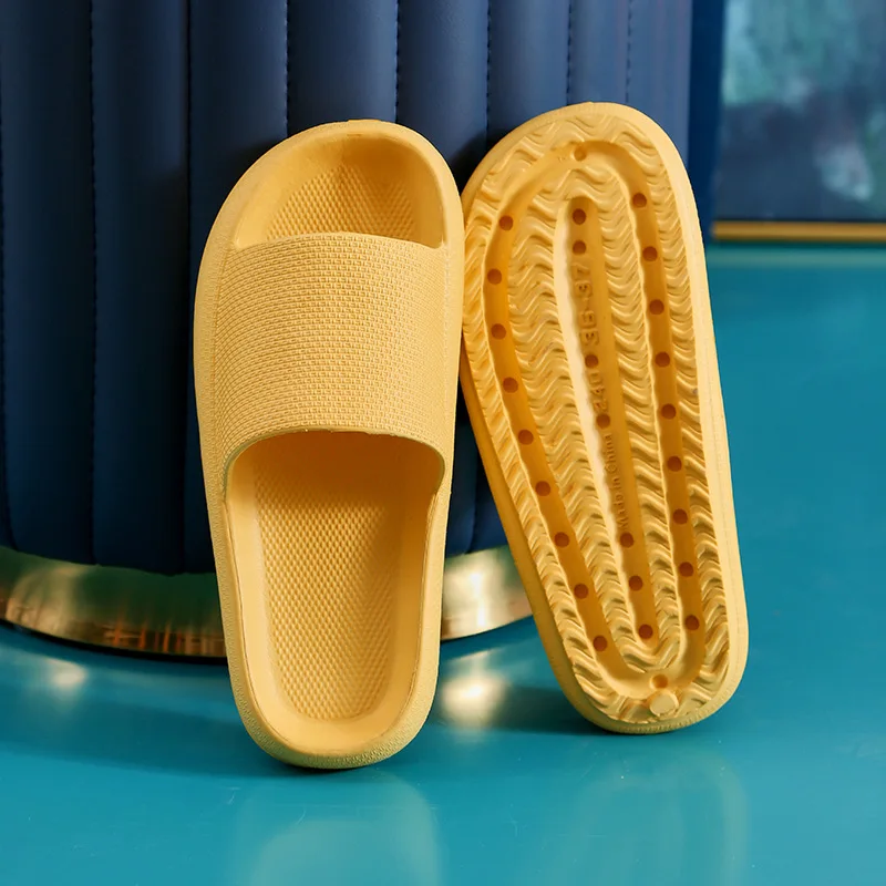 

Thick Platform Shoes Cloud Slippers Summer Flip Flops Women Non-slip Bathroom Shoes Home Mute Slides EVA Soft Couples Sandals