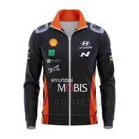 WRC Jersey Rally HYUNDAI Team Breathable Men's Sportswear Zipper Jacket Man Casual 3D Print Spring Women Sweatshirt Coat 2