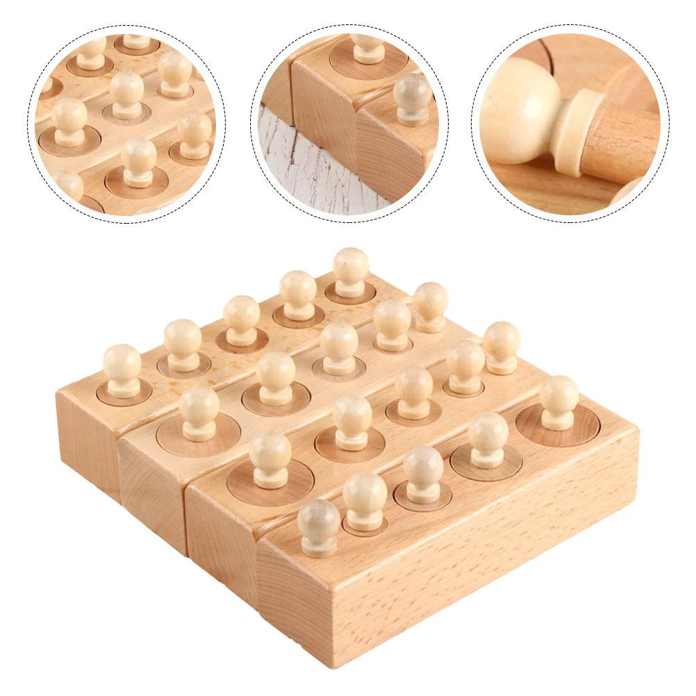 

Teaching Aids Parent-child Plaything Children Toys Funny Wooden Interesting Wooden Knobbed Educational Wooden Materials Blocks