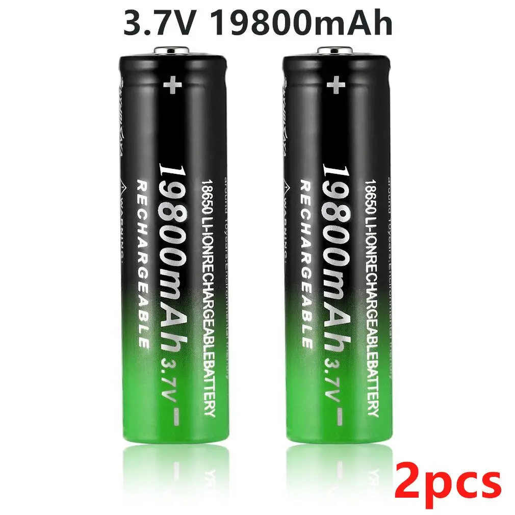 

3.7V 18650 Lithium Batteries Flashlight 18650 Rechargeable-Battery for Flashlight + 401 charger