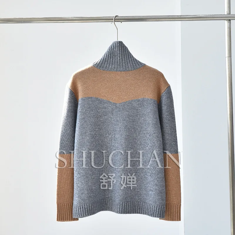 Рисунок 4 - 2023 осенне-зимний свитер с воротником-хомутом