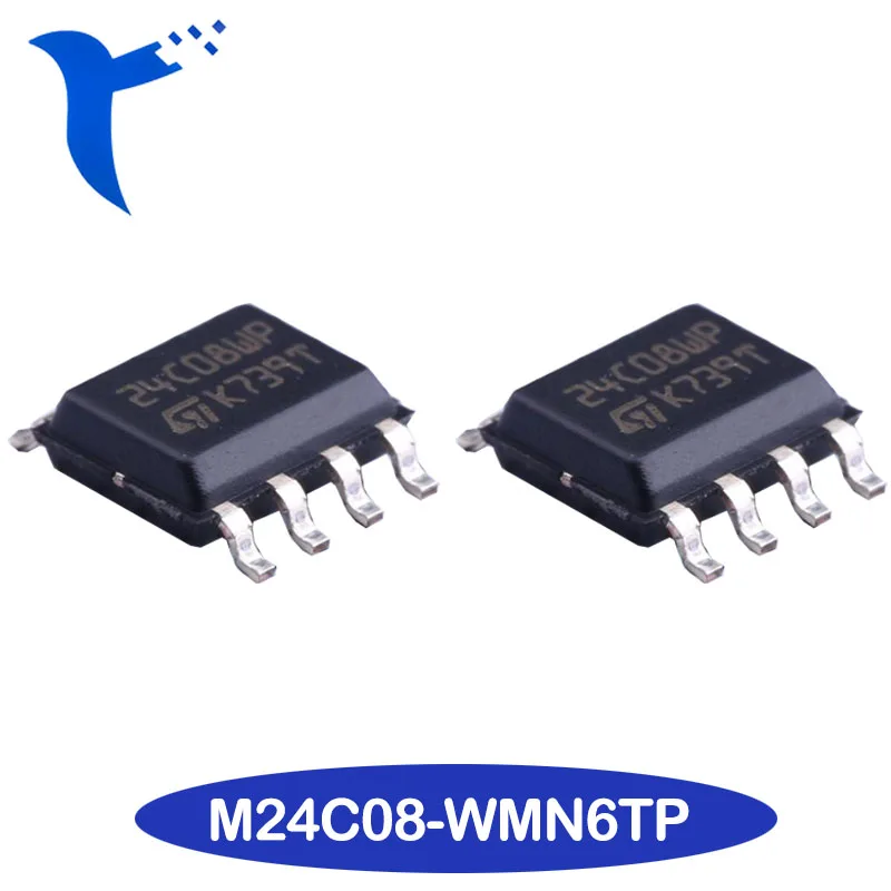 Новая Оригинальная M24C08-WMN6TP трафаретная печать 24C0 8WP посылка SOP-8 Memory IC