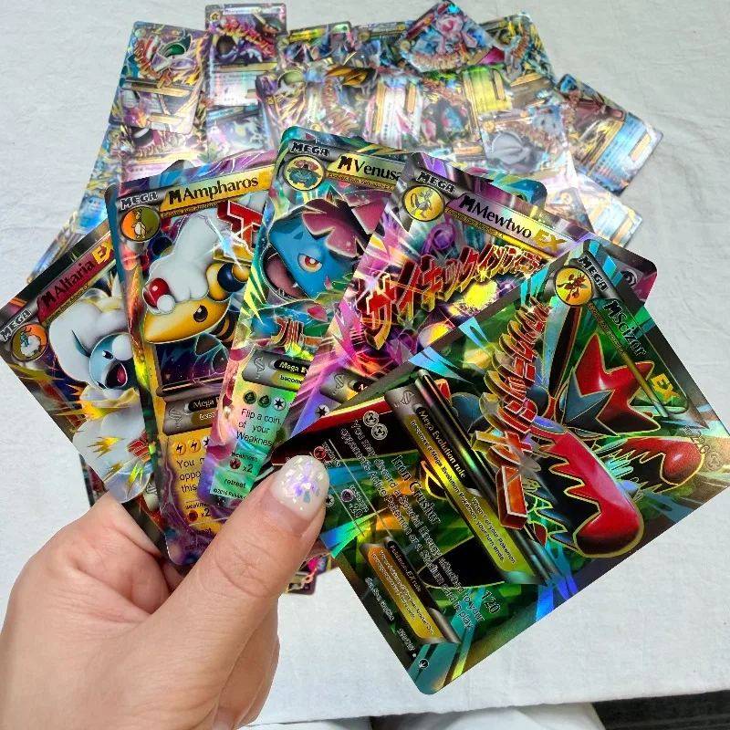Набор из 60 коллекционных карт Mega Pokemon EX: Мега-эволюция, карточная игра Pocket Monster TCG, аниме-битва, коллекционная игрушка, подарок (art.: 3920db94da42e) - 3920db94da42e
