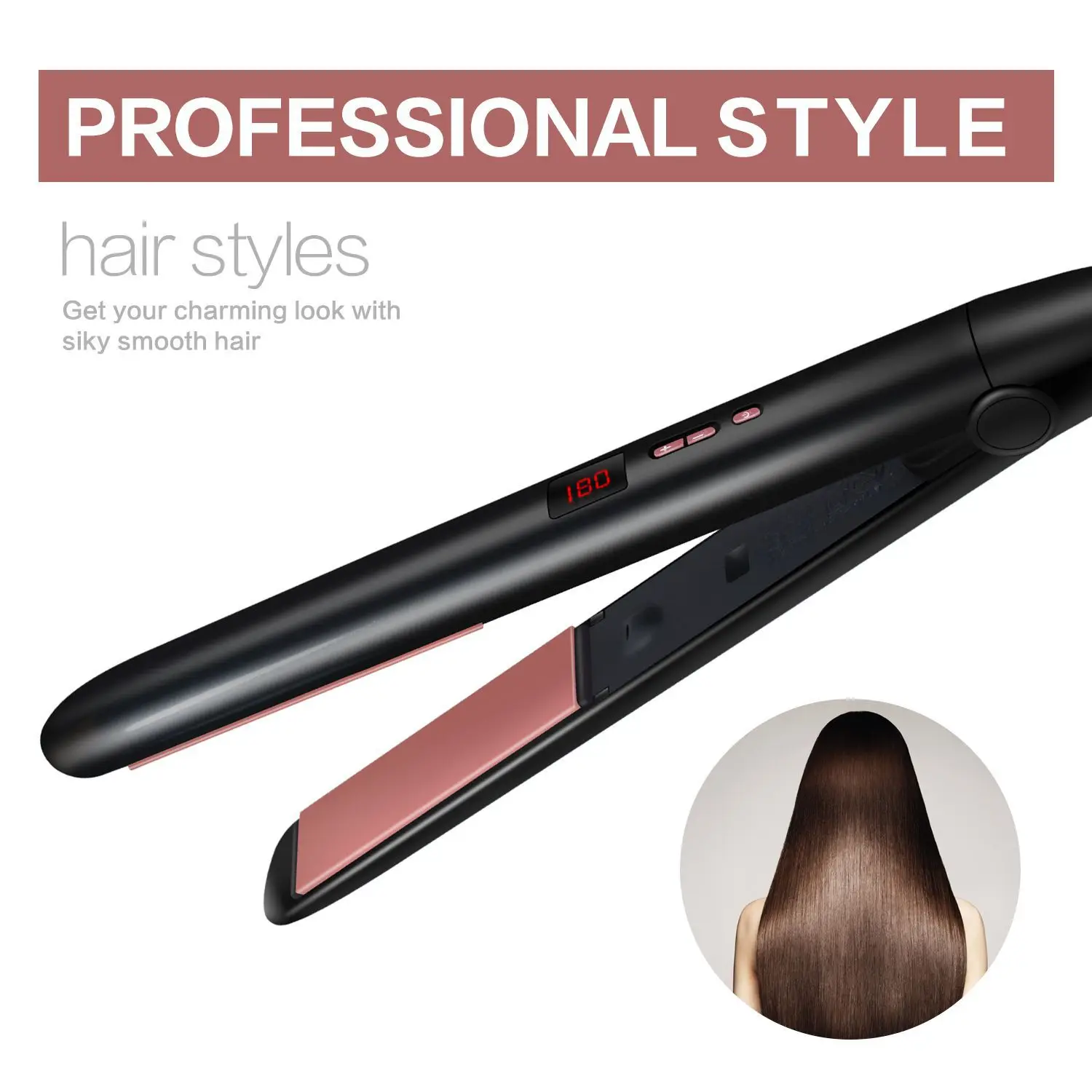 

2 In 1 Mannen Vrouwen Stijltang Krultang Mini Rechttrekken Haar Clip Keramische Styling Tool Pony Spalk Haar Ijzer