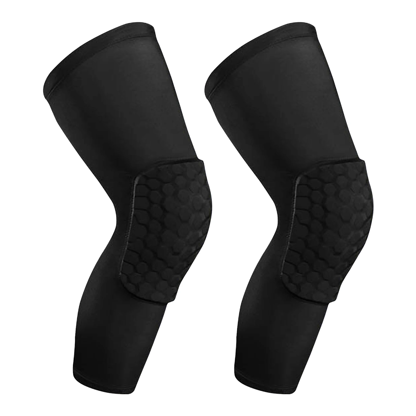 

1pair Non Slip Protective Basketball Sports Safety Knee Pad Quick Dry Compression Collision Avoidance Elastic Breathable Gym