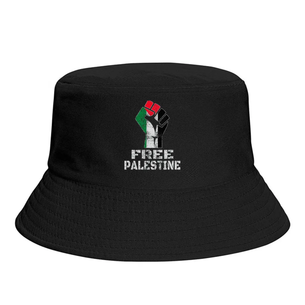 

SUPPORT PALESTINE Vintage Free Palestine Unisex Bucket Hat Outdoor Sunshade Thick Panama Cap Visor Sun Hats Fisherman Caps