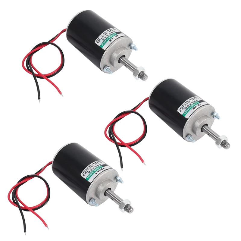 

3X Xd-3420 30W High Speed Cw/Ccw Permanent Magnet Dc Motor For DIY Generator(Dc 12V 3000Rpm)