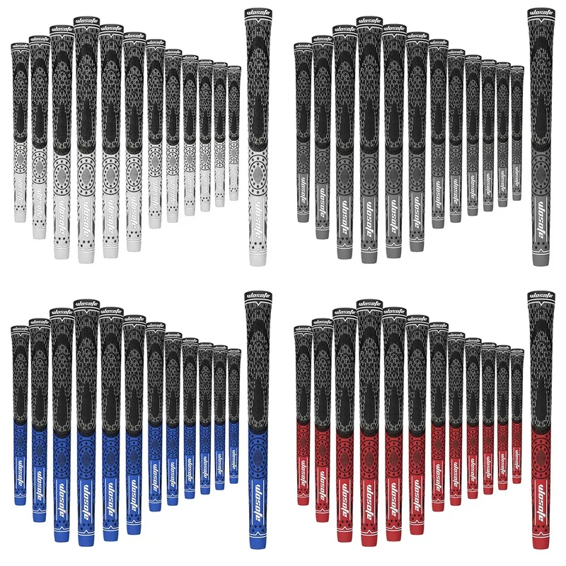 

Top!-WOSOFE 13Pcs/Lot Multi Compound Golf Grips, Multi Compound Rubber And Cotton Thread Hybrid Golf Club Grips, Midsize