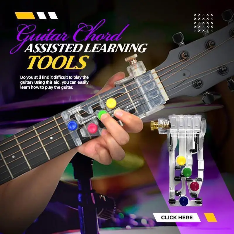 

Guitar Chord Assisted Learning Tools Upgraded Guitar Accessories One-Key For Chords Beginners