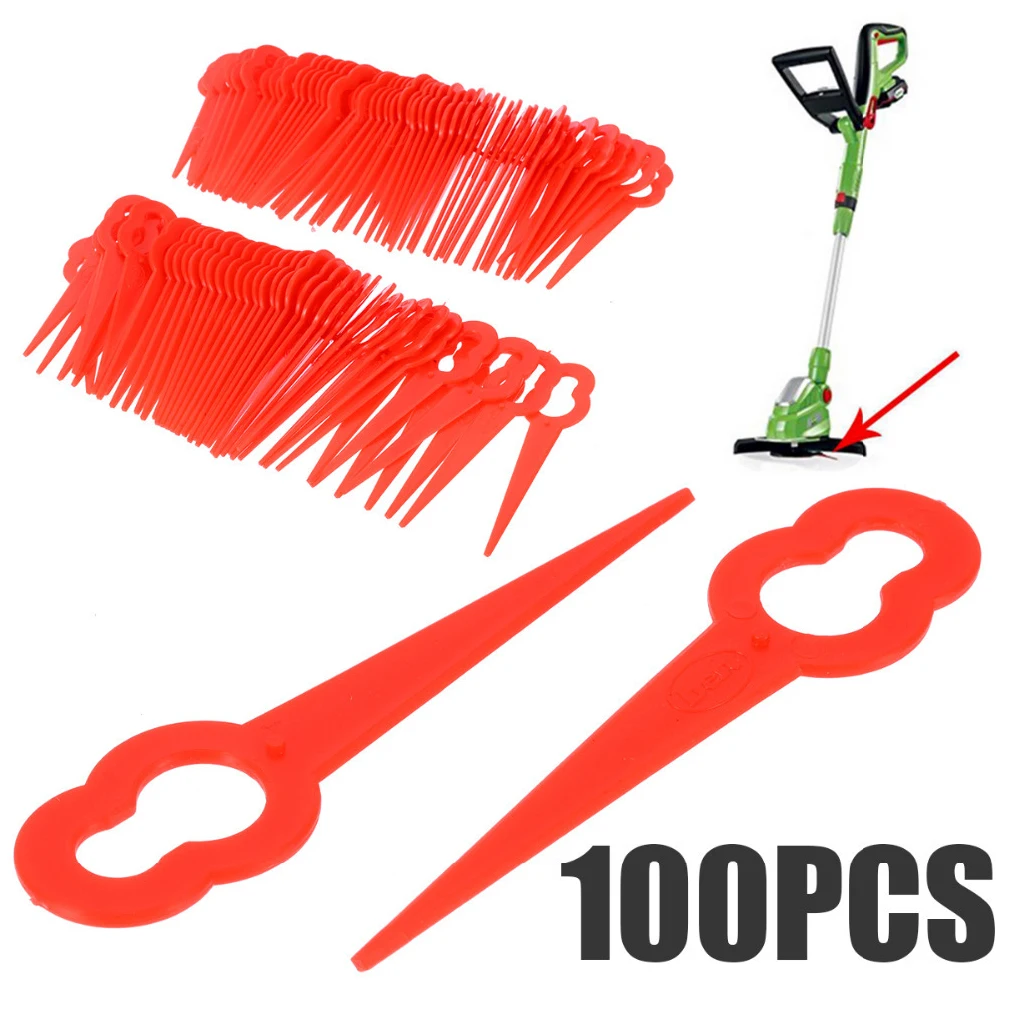 

Pack of 100 Cordless Grass Trimmer Pendants Yard Lawn Mower Head Replacement Machine Portable Trimming Replaceable