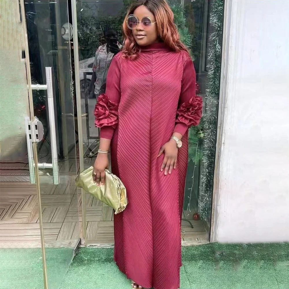 Miyake Pleated Midi Long Dress 4